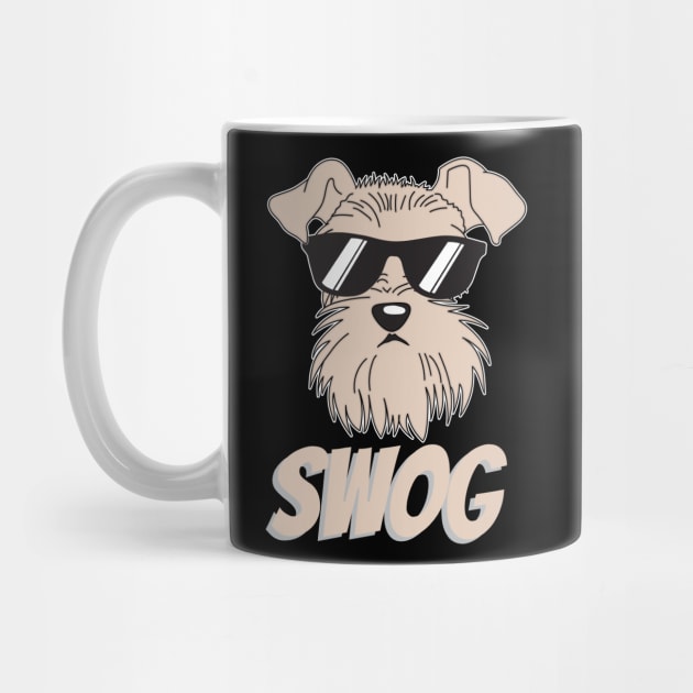 Schnauzer Dog Swag Swog by HBfunshirts